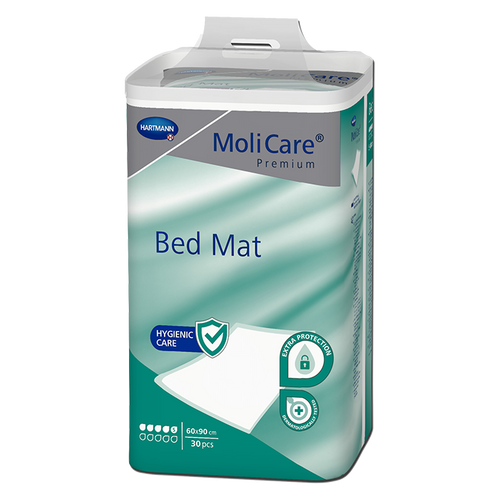 "MoliCare Premium Bed Mat 60cm x 90cm 5 Drops, Pack/30"