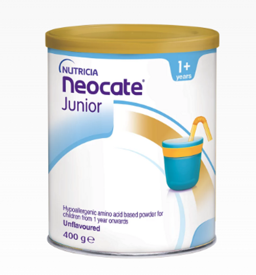 Neocate JuniorUnflavoured 400g Tin, EACH (Sold as each can be purchased Carton/6)