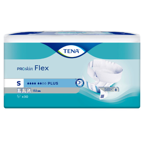 "TENA Flex PROskin Plus Small, Pk30 (Sold as a pack, can be purchased as a carton of 3 packs) (Old Code TN723130)"