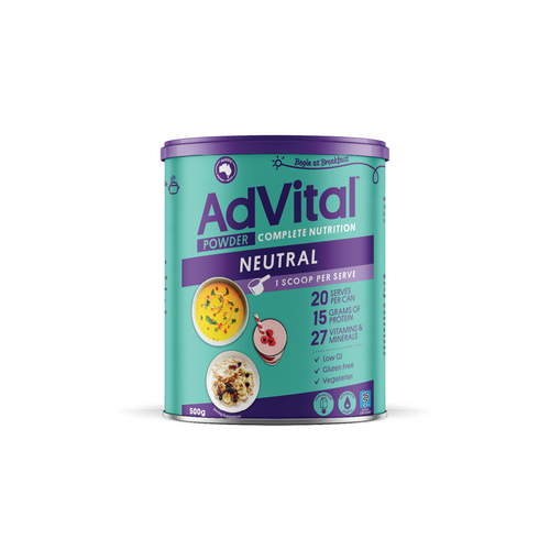 Flavour Creations Advital Nutritionally Complete Neutral Powder, 500G, Each