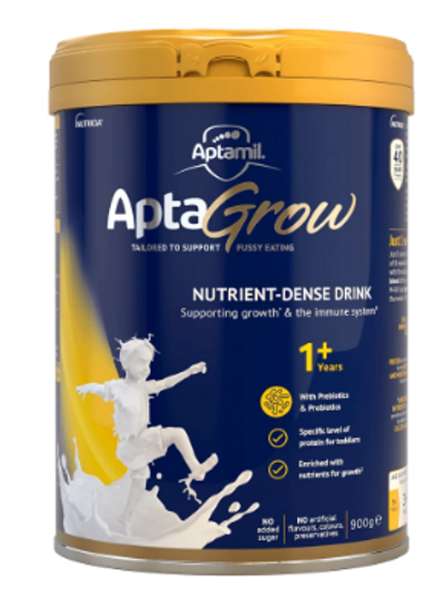 "Aptagrow 1+ Yrs 900g Tin, Each (Sold as an each can be purchased Carton/3)"