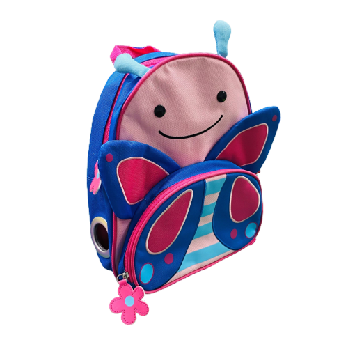 "Tubie Fun, Modified Backpack, Side Opening, Internal Velcro Straps and Clip, Front Pocket, Side Pouch, Padded Straps,  Butterfly Design - Each"