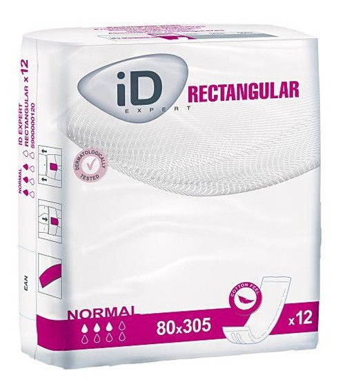 ID Expert Rectangular Pad Normal (NW) Ctn/180 (15 packs of 12)