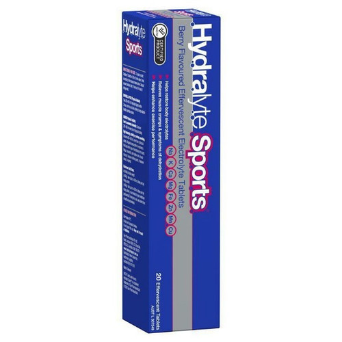 Hydralyte Sports Effervescent Tablets Berry, Pack/20