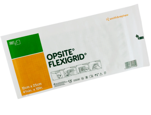 Opsite Flexigrid Adhesive Film Dressing 12cm x 25cm, Each (Sold as an each, can be purchased as a box of 20)