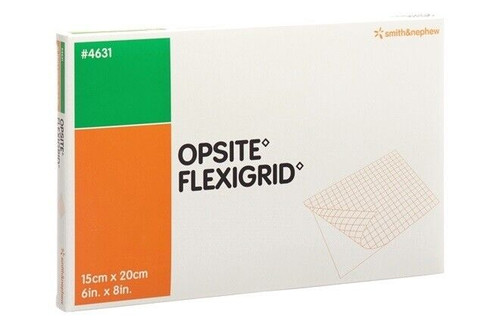 Opsite Flexigrid Adhesive Film Dressing 15cm x 20cm, Each (Sold as an each, can be purchased as a box of 10)