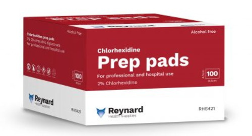 2% Chlorhexidine Prep Pads Pack/100
