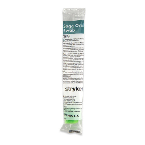 Sage Oral Swab with Sodium Bicarbonate (no suction), Each