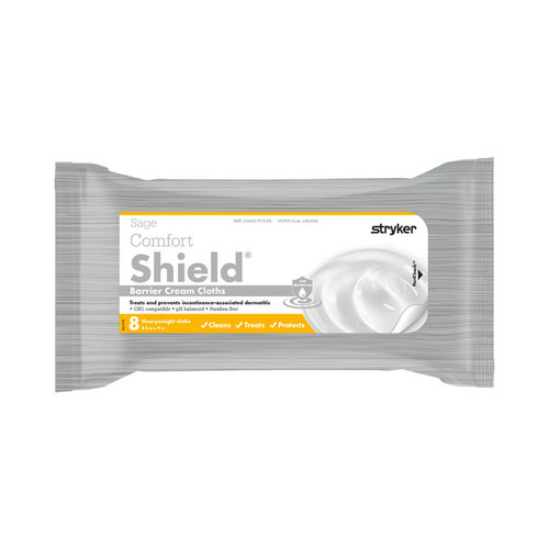 "Sage Comfort Shield Barrier Cream Cloths, Pack/8"