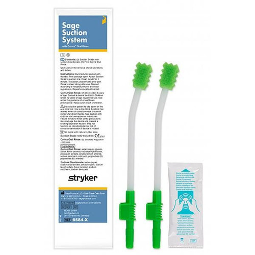 Sage Suction System with Corinz Oral Rinse (2 Suction Swabs), Each