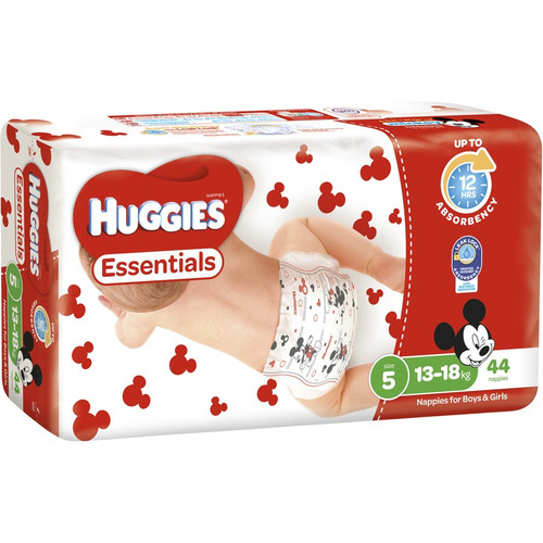 Huggies Essentials Walker, 13-18kg, Size 5,  Pack/44