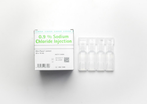 Sodium Chloride 0.9% 10ml Ampule for Injection Saline, Each (Sold as Each, can be bought in a Box/20)