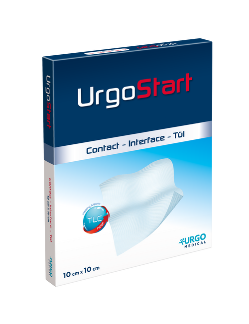 UrgoStart Contact Non-Adherent Dressing (Contact Layer) 10cm x 10cm, Each (Sold as an each, can be purchased as Box/10)