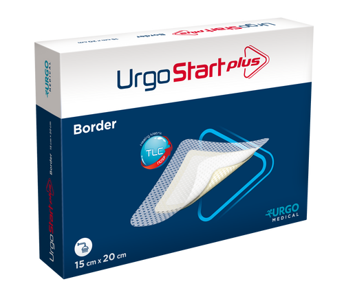 UrgoStart Plus Border Ployfibrous Dressing (Border) 15cm x 20cm, Each (Sold as an each, can be purchased as Box/10)\r\n