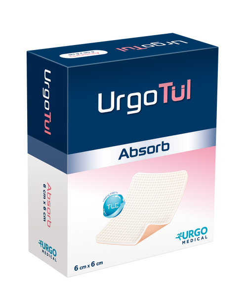 UrgoTul Absorb Absorbent Dressing (Foam) 6cm x 6cm, Each (Sold as an each, can be purchased as Box/16)