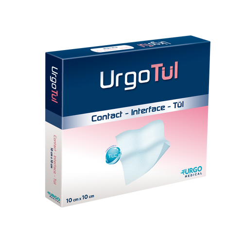 UrgoTul Non-Adherent Dressing (Contact Layer) 10cm x 10cm, Each (Sold as an each, can be purchased as Box/10)\r\n