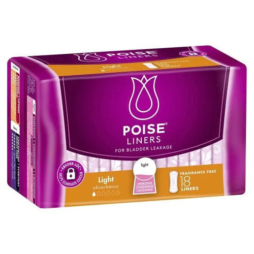 Poise Liners Light, Pack/18