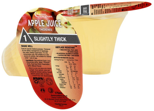 Flavour Creations Apple Juice Level 1 Slightly Thick, Ctn 24x175ml