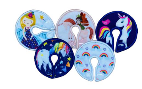 Tubie Fun, Button Pads, 6.5cm diameter, Fairies, Unicorns, Rainbows, Pack/5