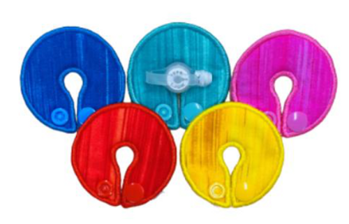 Tubie Fun, Button Pads, 6.5cm diameter, Mixed Colours, Pack/5