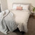 Conni Quilt Cover Double (180X210Cm) Ivory, Each