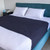 Night N Day Absorbent Bed Pad, Waterproof Backing W/ Tuck-In Flaps | King Single (110X90Cm) | 2000Ml Capacity, Navy, Each