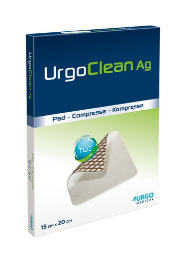 UrgoClean AG Pad Poly-Absorbent Fibrous Dressing Impregnated with ...