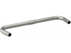 Nitto B263AA Flat Bullhorn Handlebars 25.4mm Clamp 420mm Wide In Silver