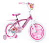 Huffy Children's Disney Princess Pink & White 16 inch Kids Bike With Stabilisers For Ages 5 to 7 years Old