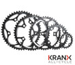 KranX 110BCD Alloy 5 Arm 9/10 Speed Chainring in Black All Sizes