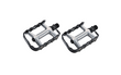 Wellgo M20 CR-MO 9/16 MTB Sealed Bearing Rat Trap Pedals Black/Silver