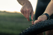 KOM Tubeless Tyre Puncture Repair Compact Tool All Colours KOM Tubeless Tyre Puncture Repair Compact Tool All Colours