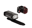 Lezyne Mini Drive 400XL Front and Femto USB Rear Light Set in Black Lezyne Mini Drive 400XL Front and Femto USB Rear Light Set in Black