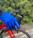 HUDS Wind Stop Thermal Lined Lightweight Warm Cycling Winter Gloves In Blue HUDS Wind Stop Thermal Lined Lightweight Warm Cycling Winter Gloves In Blue
