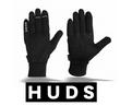 HUDS Water Resistant Cycling Winter Gloves In Black
