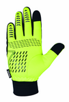 HUDS Water Resistant Cycling Winter Gloves In Fluro Yellow HUDS Water Resistant Cycling Winter Gloves In Fluro Yellow