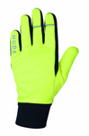 HUDS Water Resistant Cycling Winter Gloves In Fluro Yellow HUDS Water Resistant Cycling Winter Gloves In Fluro Yellow