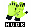 HUDS Water Resistant Cycling Winter Gloves In Fluro Yellow HUDS Water Resistant Cycling Winter Gloves In Fluro Yellow