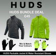 HUDS Winter Bundle Deal Packable Unisex Jacket & Water Resistant Gloves HUDS Winter Bundle Deal Packable Unisex Jacket & Water Resistant Gloves