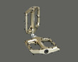 Renthal Revo-F Flat MTB Downhill Platform Pedals | Alu Gold