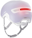ABUS Hud-Y Pure Urban Helmet With Rear LED Light in Lavender ABUS Hud-Y Pure Urban Helmet With Rear LED Light in Lavender