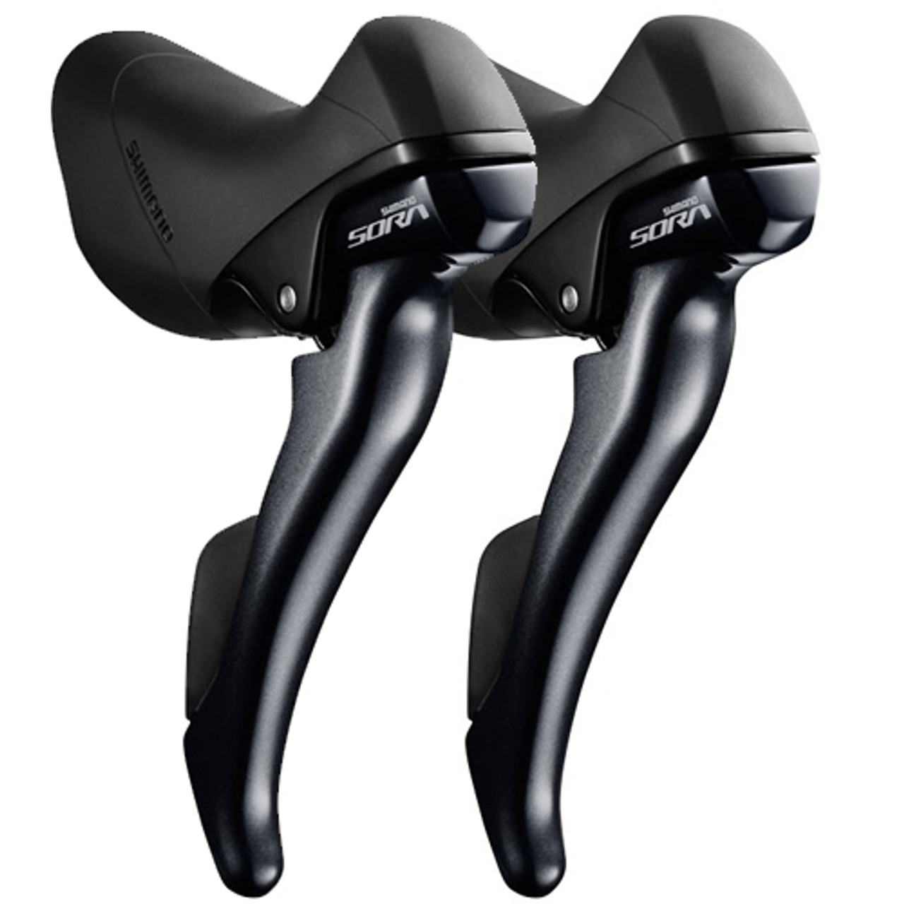 Shimano Sora R3000 STI Double 9 Speed Levers In Black