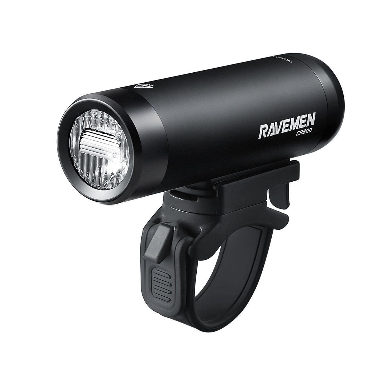 Ravemen CR600 USB Rechargeable T-Shape Anti-Glare Front Light with Remote in Matt/Gloss Black RRP 54.99