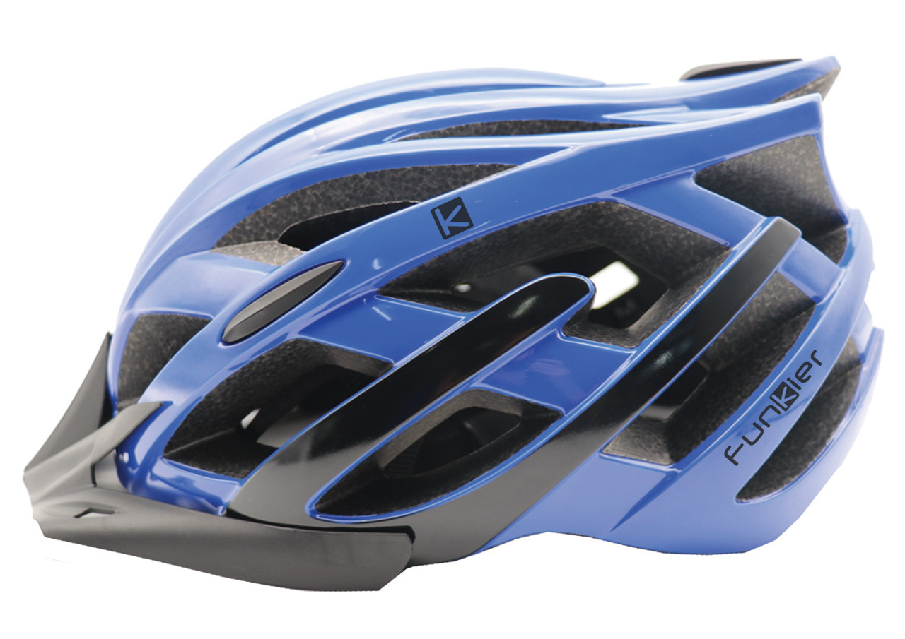 Funkier F-365 Leisure Urban Inmold Helmet in Blue/Black All Sizes