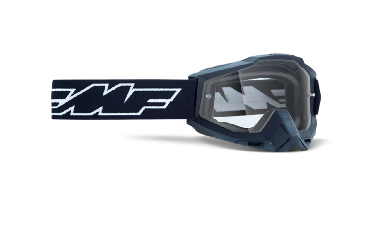 FMF POWERBOMB OTG Rocket Goggles In Black With Clear Lens