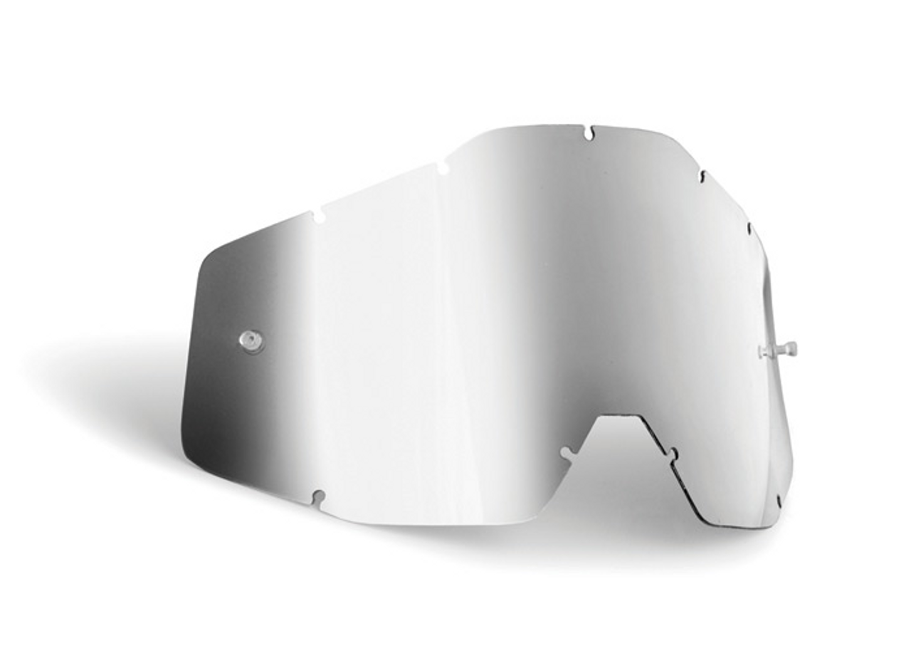 FMF POWERBOMB/POWERCORE Youth Replacement Lens With Anti-Fog Silver Mirror Lens