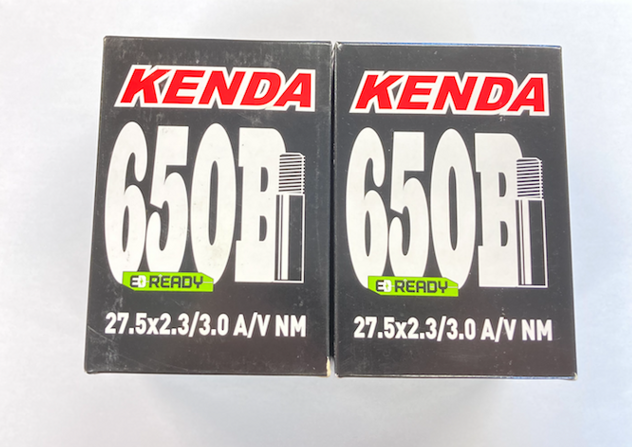 2 x Kenda Inner Tube 27.5 X 2.3-3.0 (650B) Schrader Valve