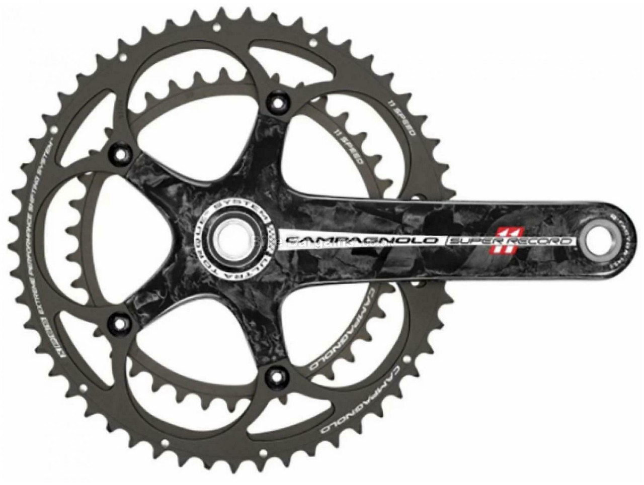 Campagnolo FC11/12-SR  Super Record 2011/14 Ultra Torque 11 Speed Chainset Steel Axle