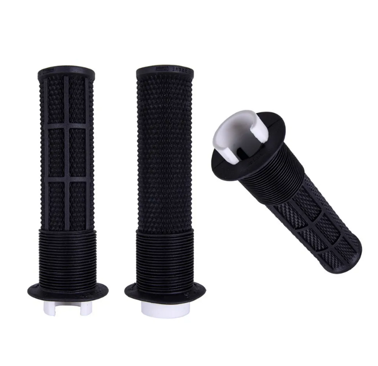 DMR Deathgrip Flanged Pair Of Replacement Grip Refills (Without Collars) - Thick or Thin