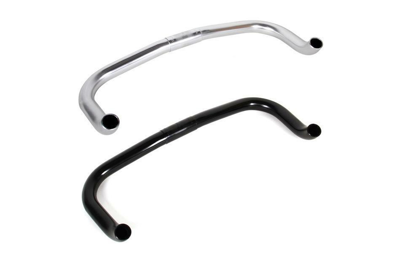 Nitto RB-002 Curved Bullhorn Handlebars in Black or Silver